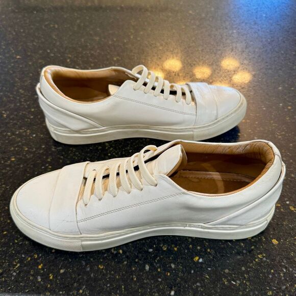 Italeau Leather Sneakers. Size 40/US 9.5 - Picture 6 of 9